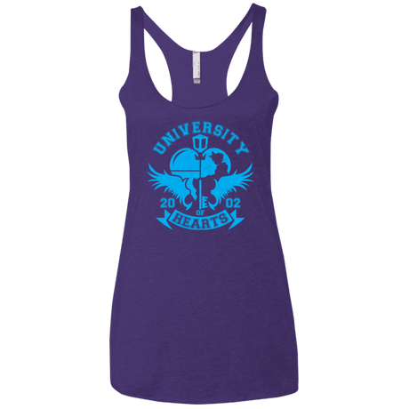 T-Shirts Purple / X-Small University of Hearts Women's Triblend Racerback Tank