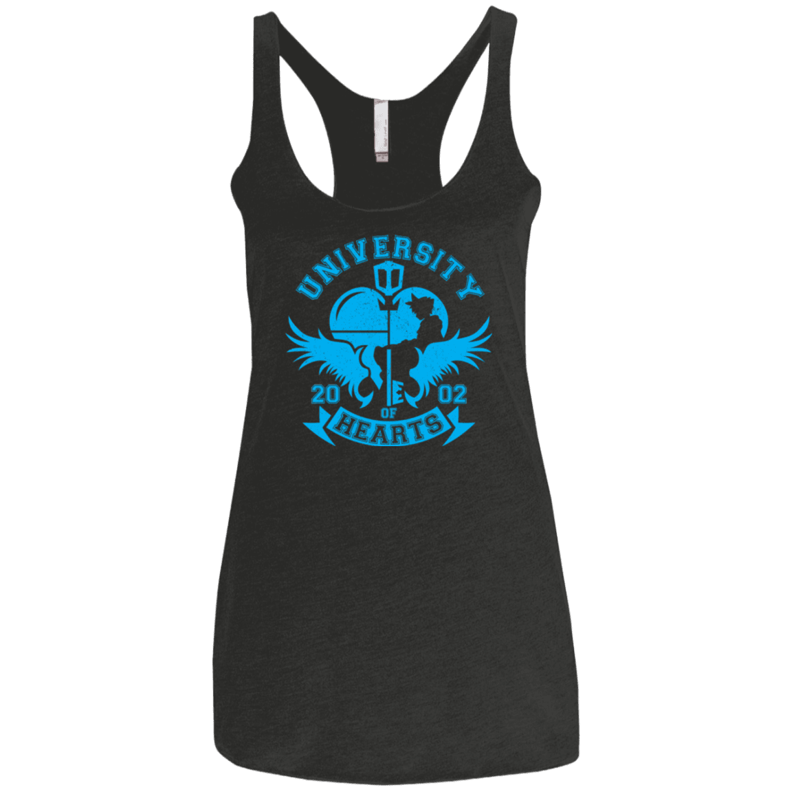 T-Shirts Vintage Black / X-Small University of Hearts Women's Triblend Racerback Tank