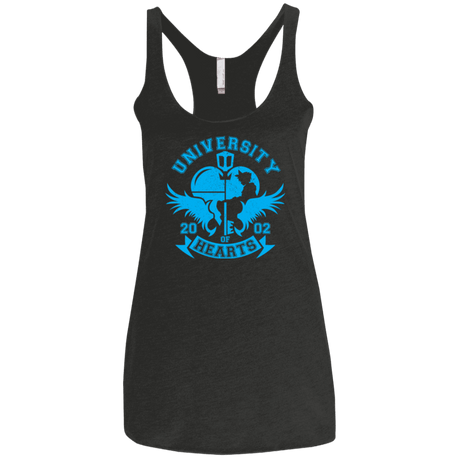 T-Shirts Vintage Black / X-Small University of Hearts Women's Triblend Racerback Tank