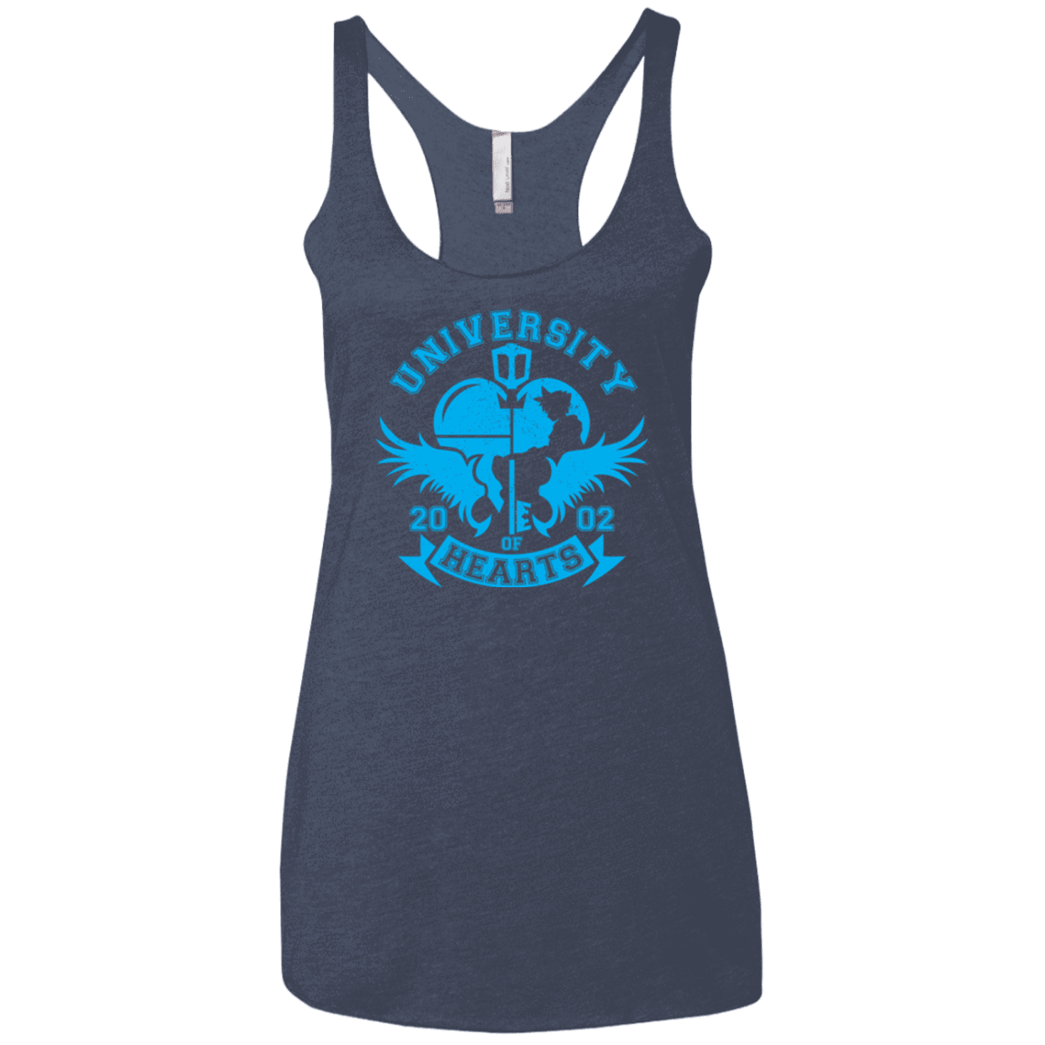 T-Shirts Vintage Navy / X-Small University of Hearts Women's Triblend Racerback Tank