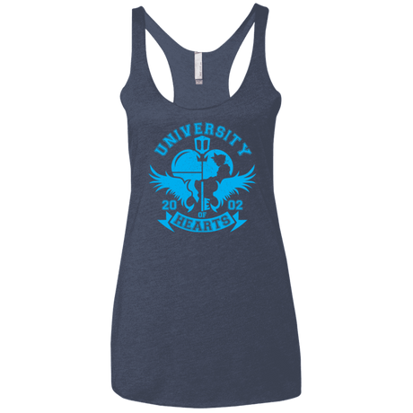 T-Shirts Vintage Navy / X-Small University of Hearts Women's Triblend Racerback Tank