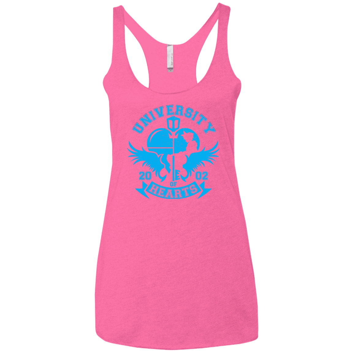 T-Shirts Vintage Pink / X-Small University of Hearts Women's Triblend Racerback Tank