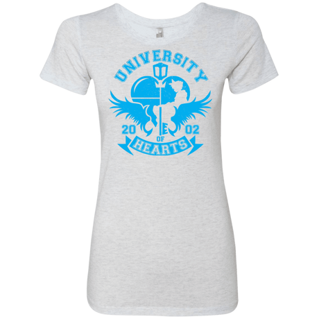 T-Shirts Heather White / Small University of Hearts Women's Triblend T-Shirt