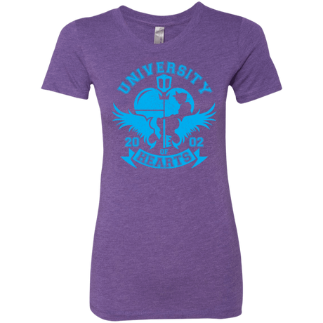 T-Shirts Purple Rush / Small University of Hearts Women's Triblend T-Shirt