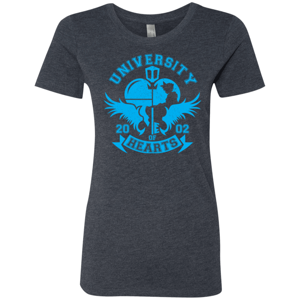 T-Shirts Vintage Navy / Small University of Hearts Women's Triblend T-Shirt