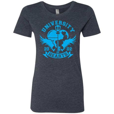 T-Shirts Vintage Navy / Small University of Hearts Women's Triblend T-Shirt