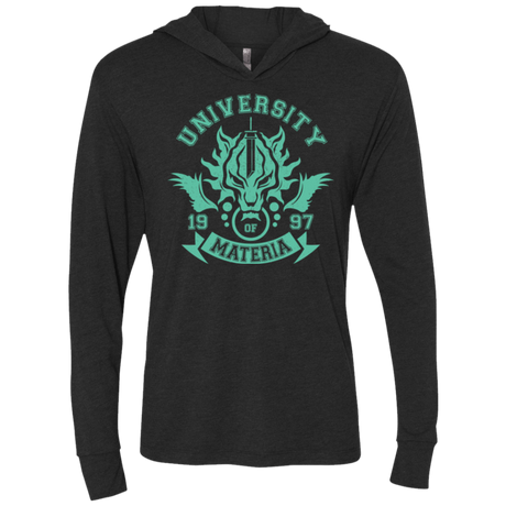T-Shirts Vintage Black / X-Small University of Materia Triblend Long Sleeve Hoodie Tee