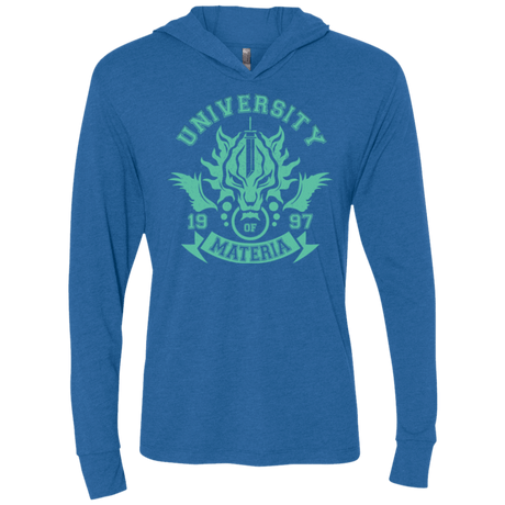 T-Shirts Vintage Royal / X-Small University of Materia Triblend Long Sleeve Hoodie Tee
