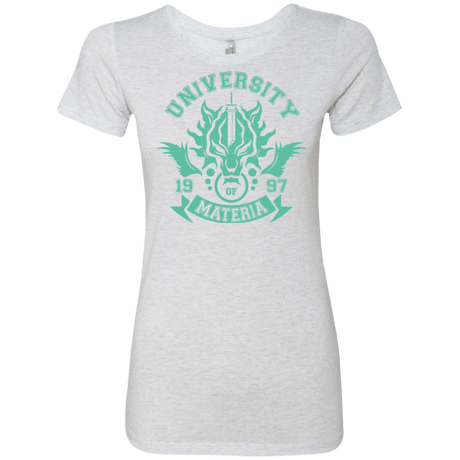 T-Shirts Heather White / Small University of Materia Women's Triblend T-Shirt