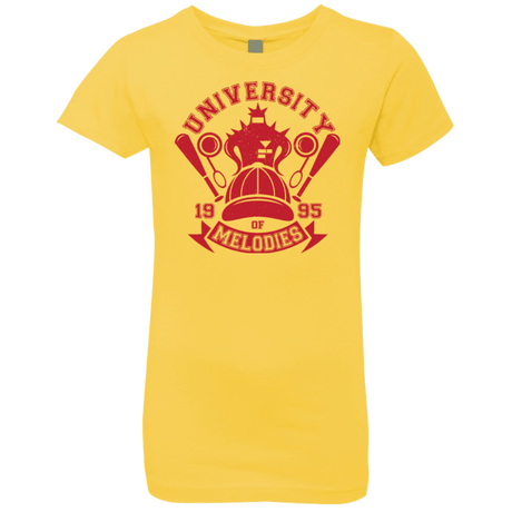 T-Shirts Vibrant Yellow / YXS University of Melodies Girls Premium T-Shirt