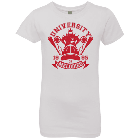 T-Shirts White / YXS University of Melodies Girls Premium T-Shirt
