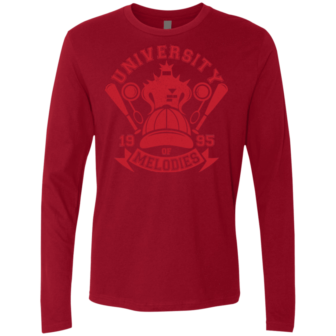 T-Shirts Cardinal / Small University of Melodies Men's Premium Long Sleeve