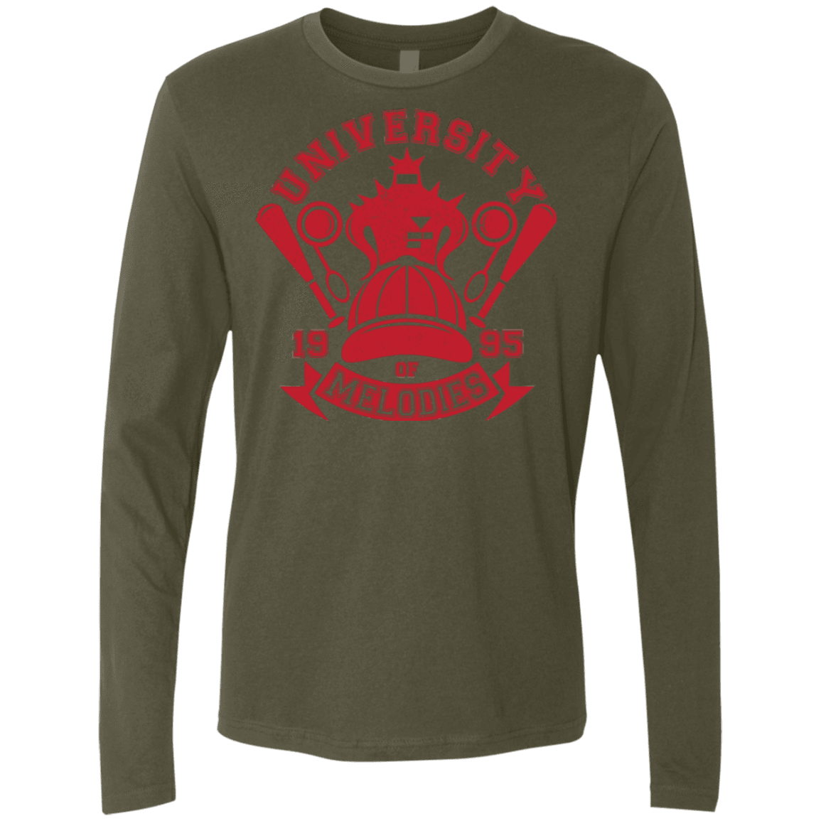 T-Shirts Military Green / Small University of Melodies Men's Premium Long Sleeve
