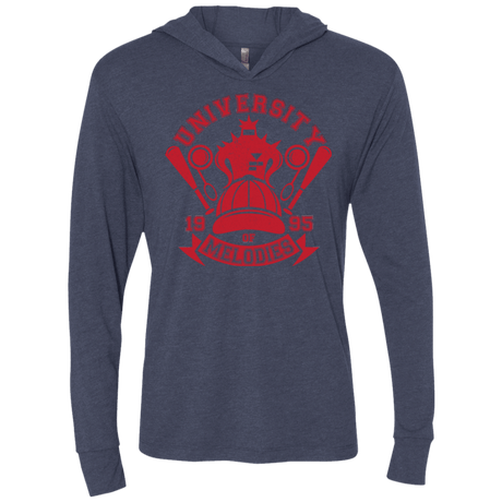 T-Shirts Vintage Navy / X-Small University of Melodies Triblend Long Sleeve Hoodie Tee