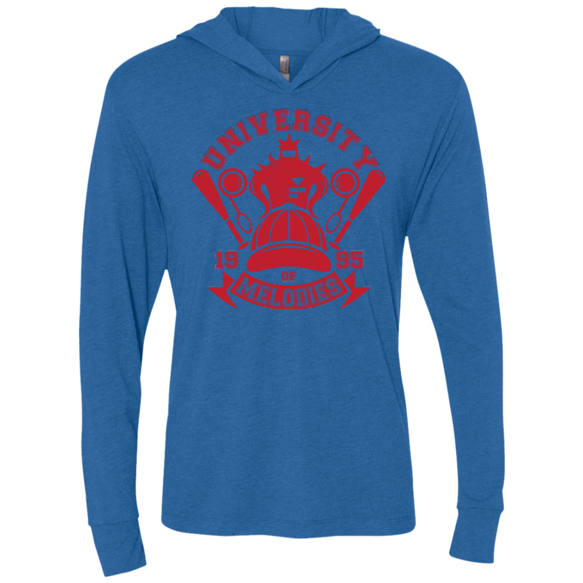 T-Shirts Vintage Royal / X-Small University of Melodies Triblend Long Sleeve Hoodie Tee