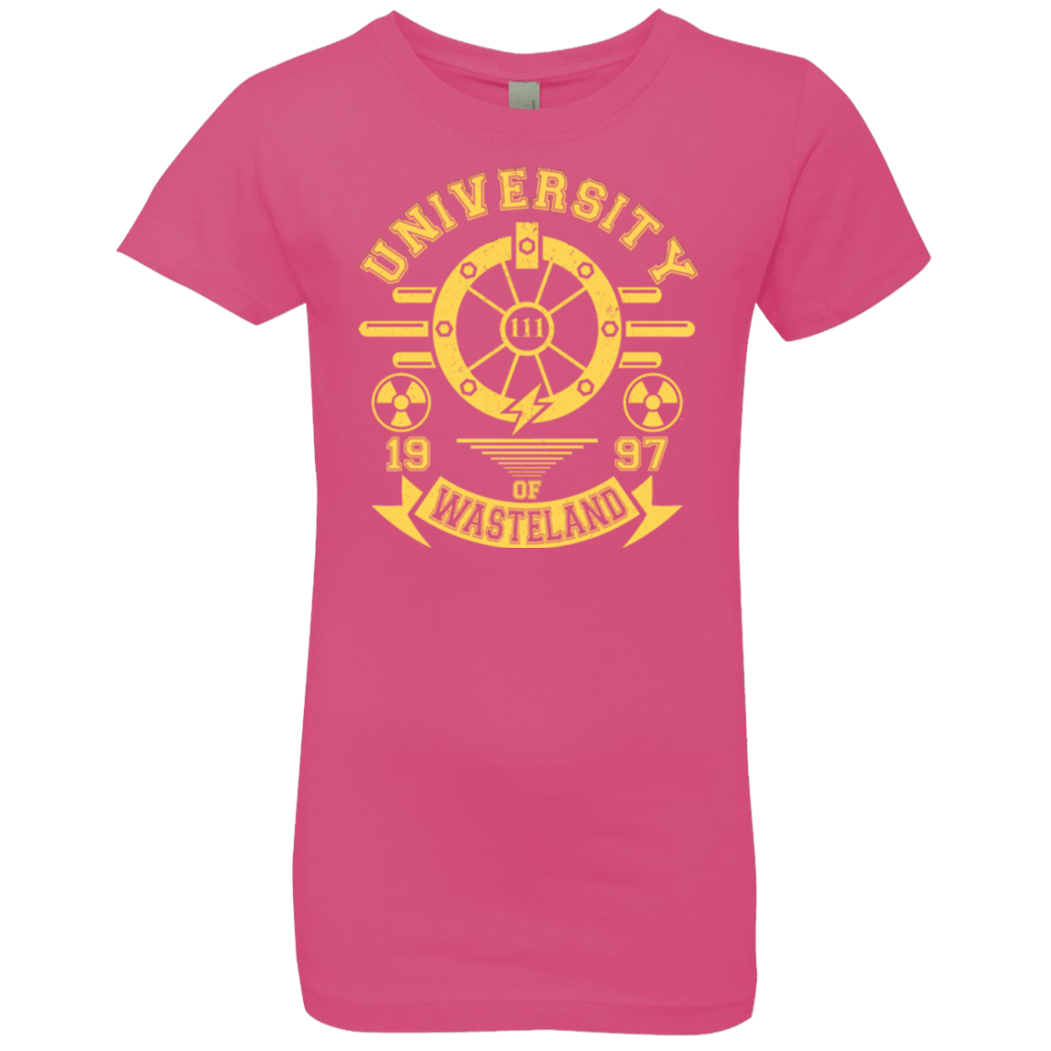 T-Shirts Hot Pink / YXS University of Wasteland Girls Premium T-Shirt