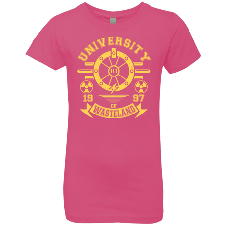 T-Shirts Hot Pink / YXS University of Wasteland Girls Premium T-Shirt