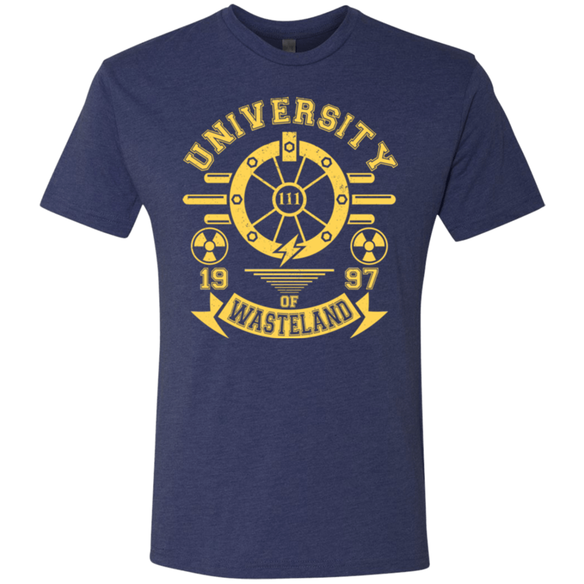 T-Shirts Vintage Navy / Small University of Wasteland Men's Triblend T-Shirt
