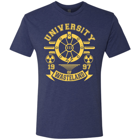 T-Shirts Vintage Navy / Small University of Wasteland Men's Triblend T-Shirt