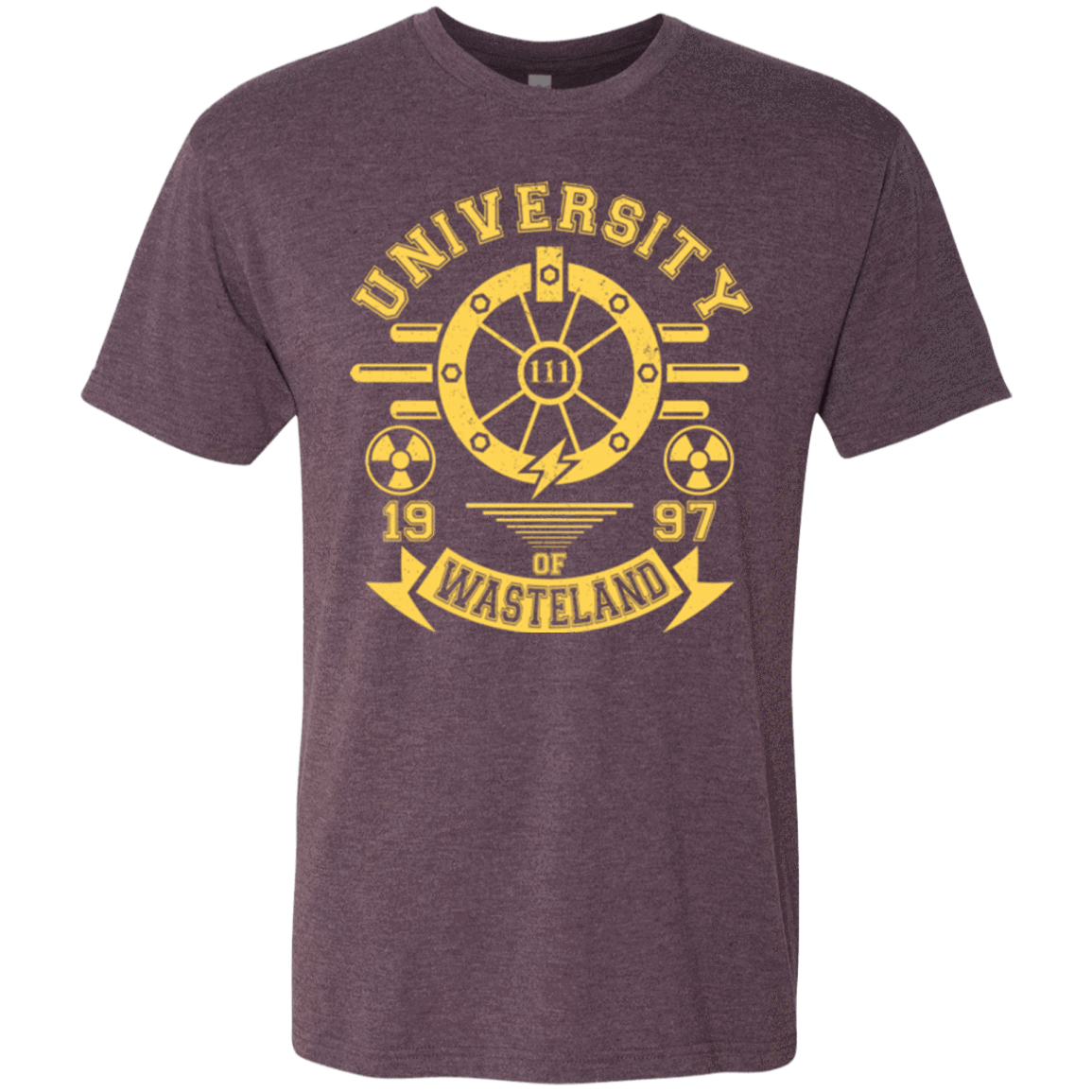 T-Shirts Vintage Purple / Small University of Wasteland Men's Triblend T-Shirt