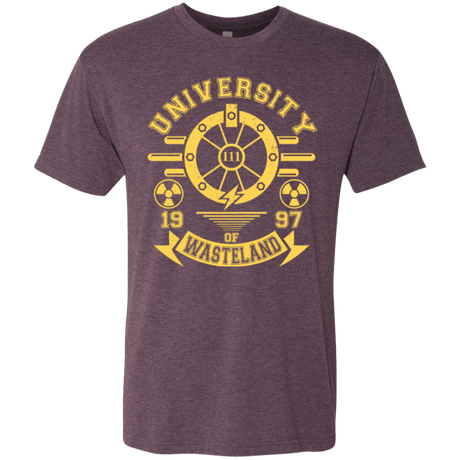 T-Shirts Vintage Purple / Small University of Wasteland Men's Triblend T-Shirt