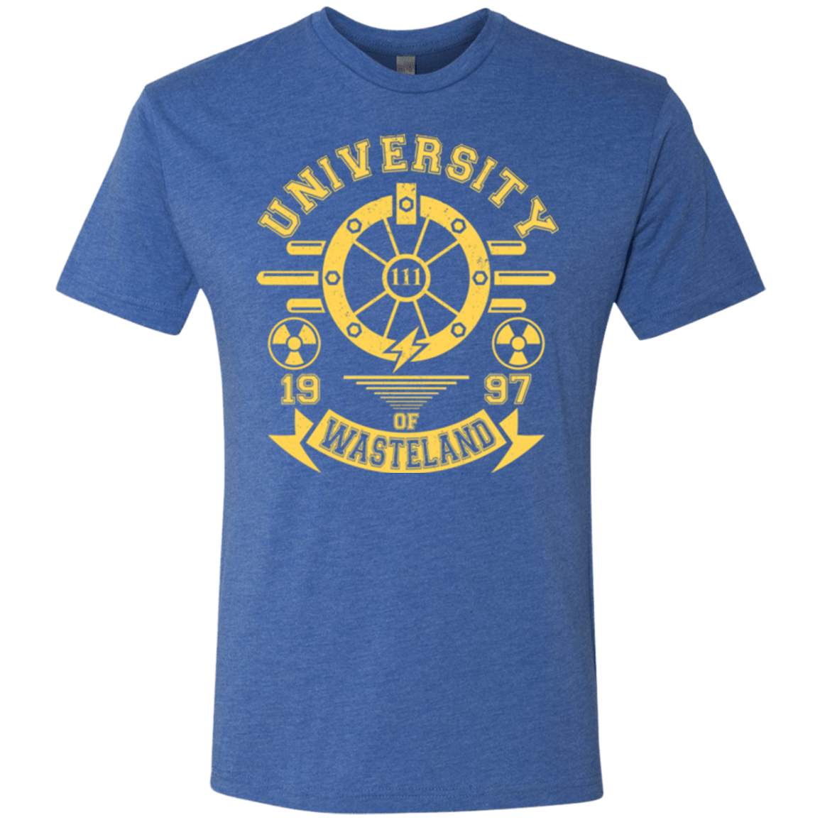 T-Shirts Vintage Royal / Small University of Wasteland Men's Triblend T-Shirt