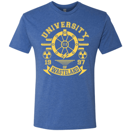 T-Shirts Vintage Royal / Small University of Wasteland Men's Triblend T-Shirt