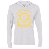 T-Shirts Heather White / X-Small University of Wasteland Triblend Long Sleeve Hoodie Tee
