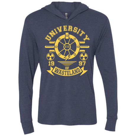 T-Shirts Vintage Navy / X-Small University of Wasteland Triblend Long Sleeve Hoodie Tee