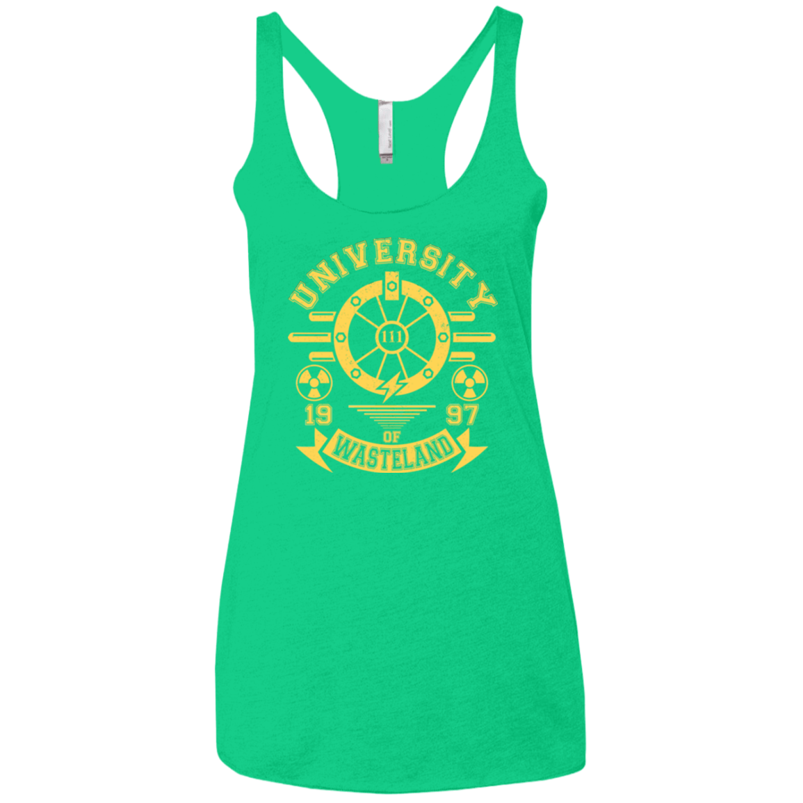 T-Shirts Envy / X-Small University of Wasteland Women's Triblend Racerback Tank