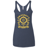 T-Shirts Vintage Navy / X-Small University of Wasteland Women's Triblend Racerback Tank