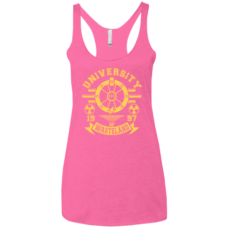 T-Shirts Vintage Pink / X-Small University of Wasteland Women's Triblend Racerback Tank