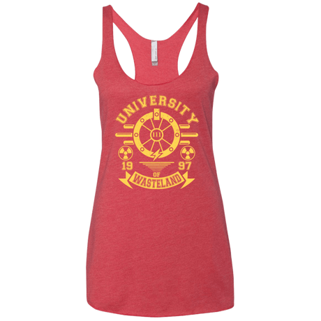 T-Shirts Vintage Red / X-Small University of Wasteland Women's Triblend Racerback Tank