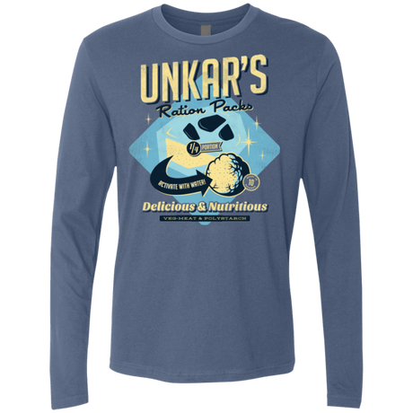 T-Shirts Indigo / Small Unkars Ration Packs Men's Premium Long Sleeve