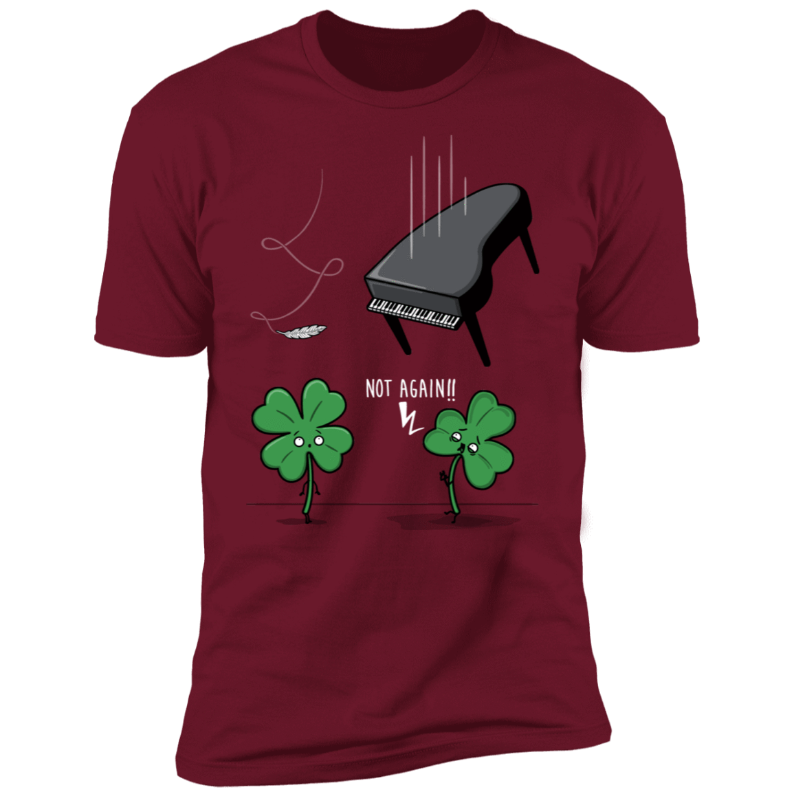 T-Shirts Cardinal / S Unlucky Clover Men's Premium T-Shirt