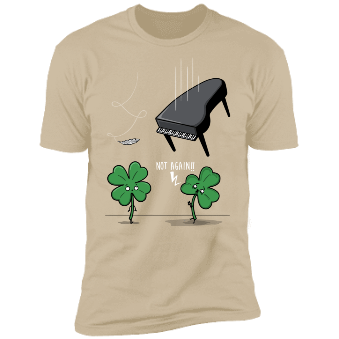 T-Shirts Sand / S Unlucky Clover Men's Premium T-Shirt