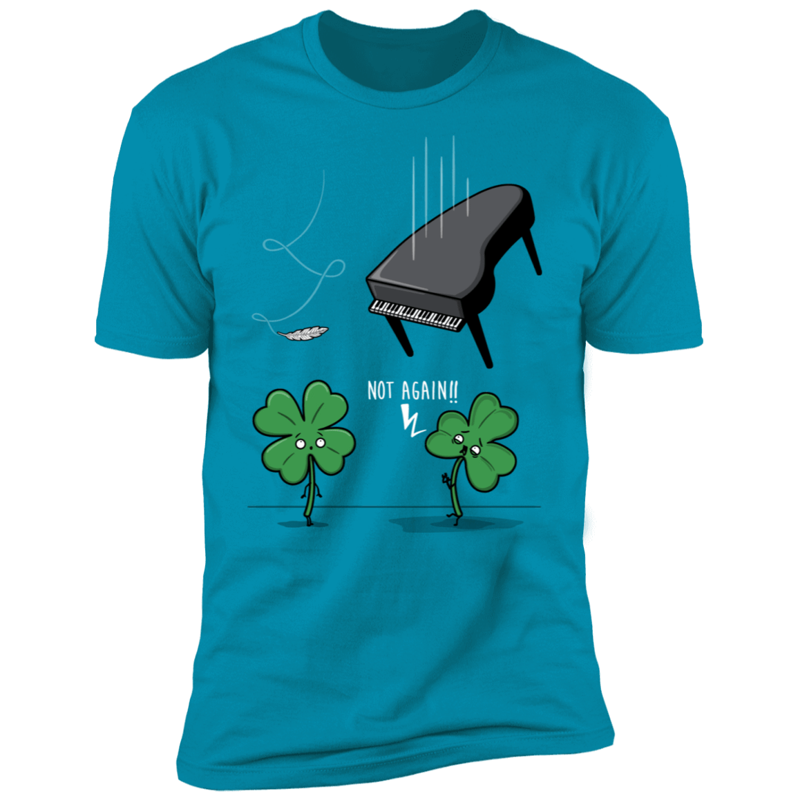 T-Shirts Turquoise / S Unlucky Clover Men's Premium T-Shirt