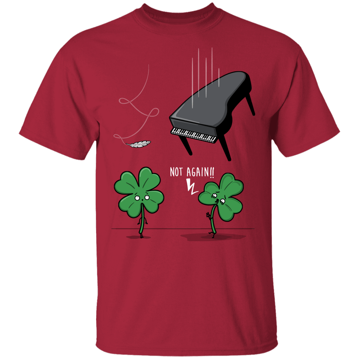 T-Shirts Cardinal / YXS Unlucky Clover Youth T-Shirt