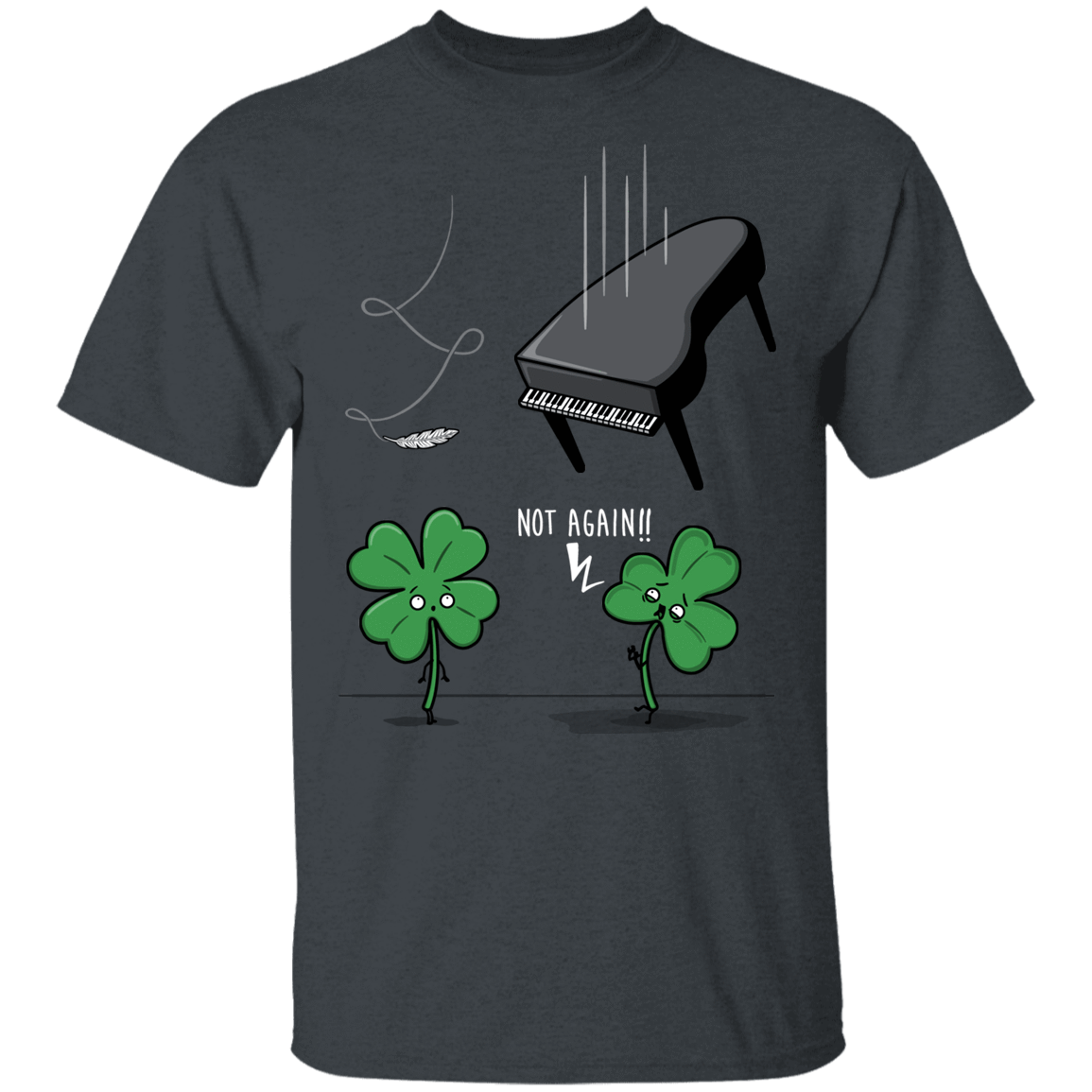 T-Shirts Dark Heather / YXS Unlucky Clover Youth T-Shirt