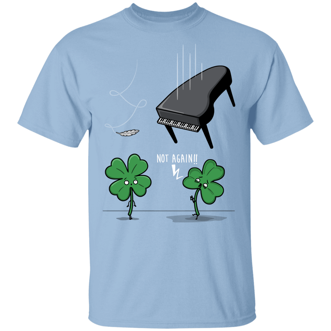 T-Shirts Light Blue / YXS Unlucky Clover Youth T-Shirt