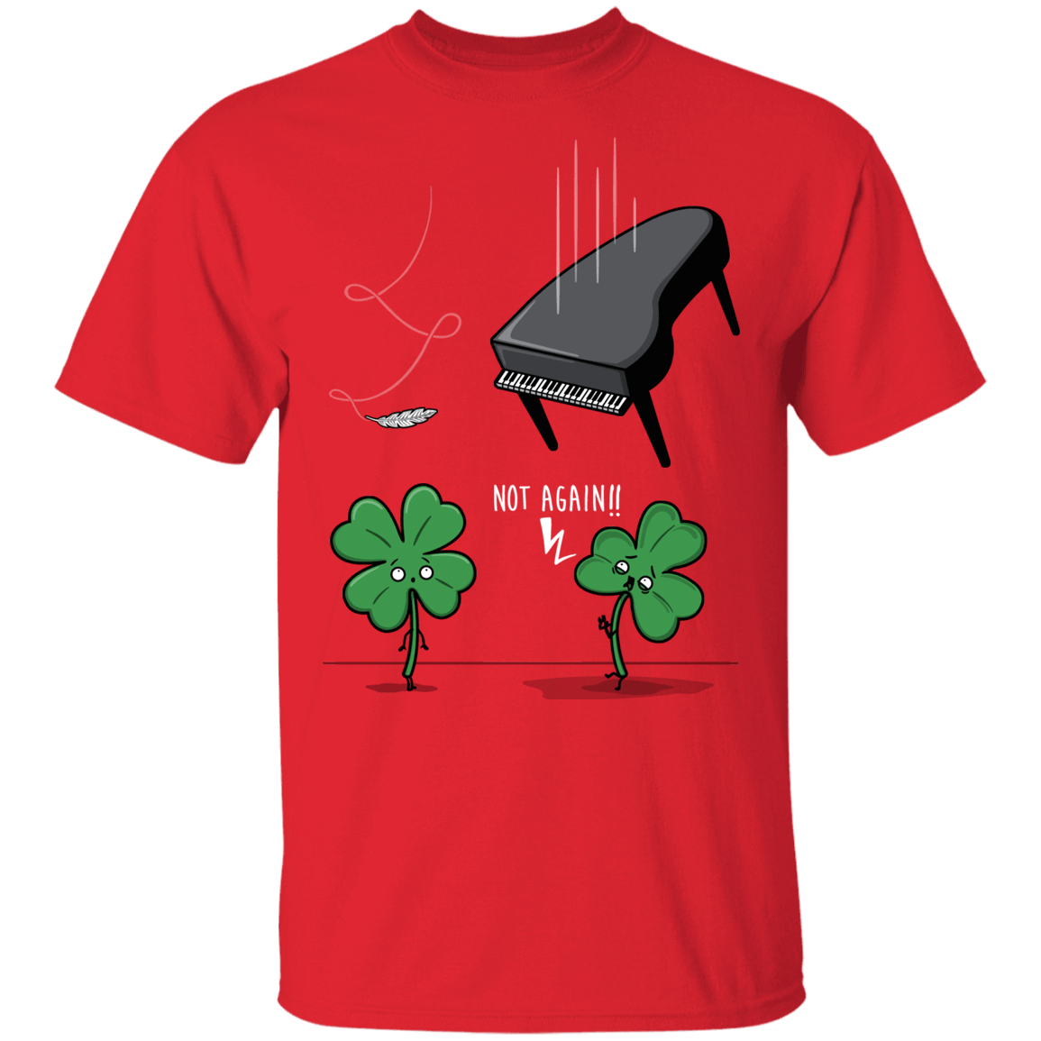 T-Shirts Red / YXS Unlucky Clover Youth T-Shirt