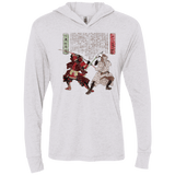 T-Shirts Heather White / X-Small Unme No Ketto Triblend Long Sleeve Hoodie Tee