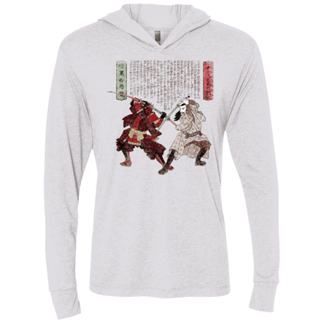 T-Shirts Heather White / X-Small Unme No Ketto Triblend Long Sleeve Hoodie Tee