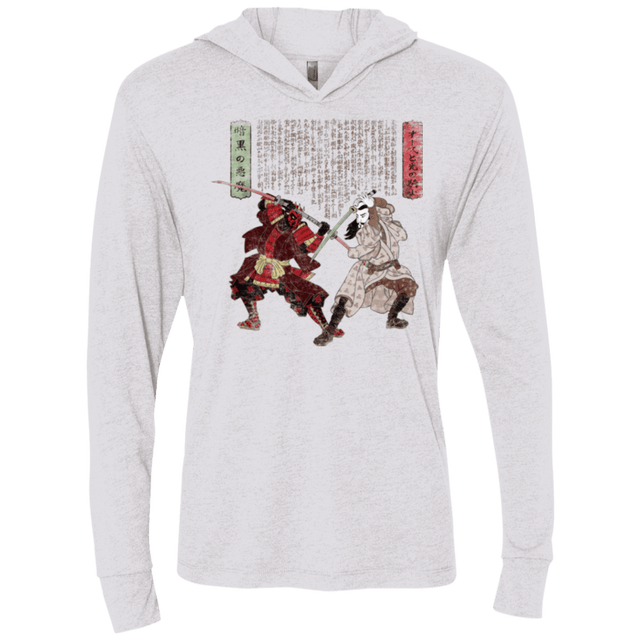 T-Shirts Heather White / X-Small Unme No Ketto Triblend Long Sleeve Hoodie Tee