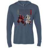 T-Shirts Indigo / X-Small Unme No Ketto Triblend Long Sleeve Hoodie Tee