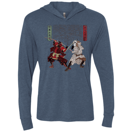 T-Shirts Indigo / X-Small Unme No Ketto Triblend Long Sleeve Hoodie Tee