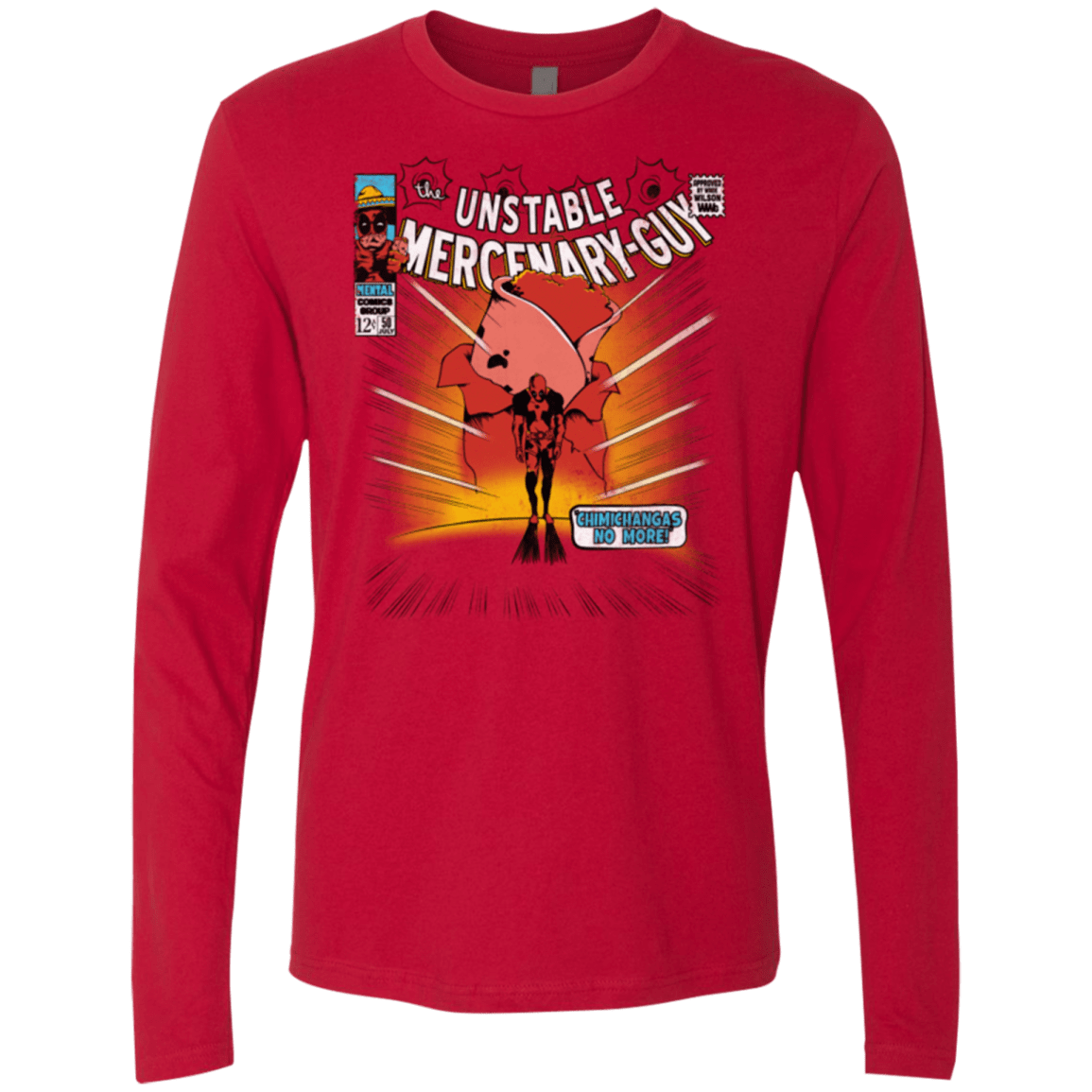 T-Shirts Red / Small Unstable Men's Premium Long Sleeve