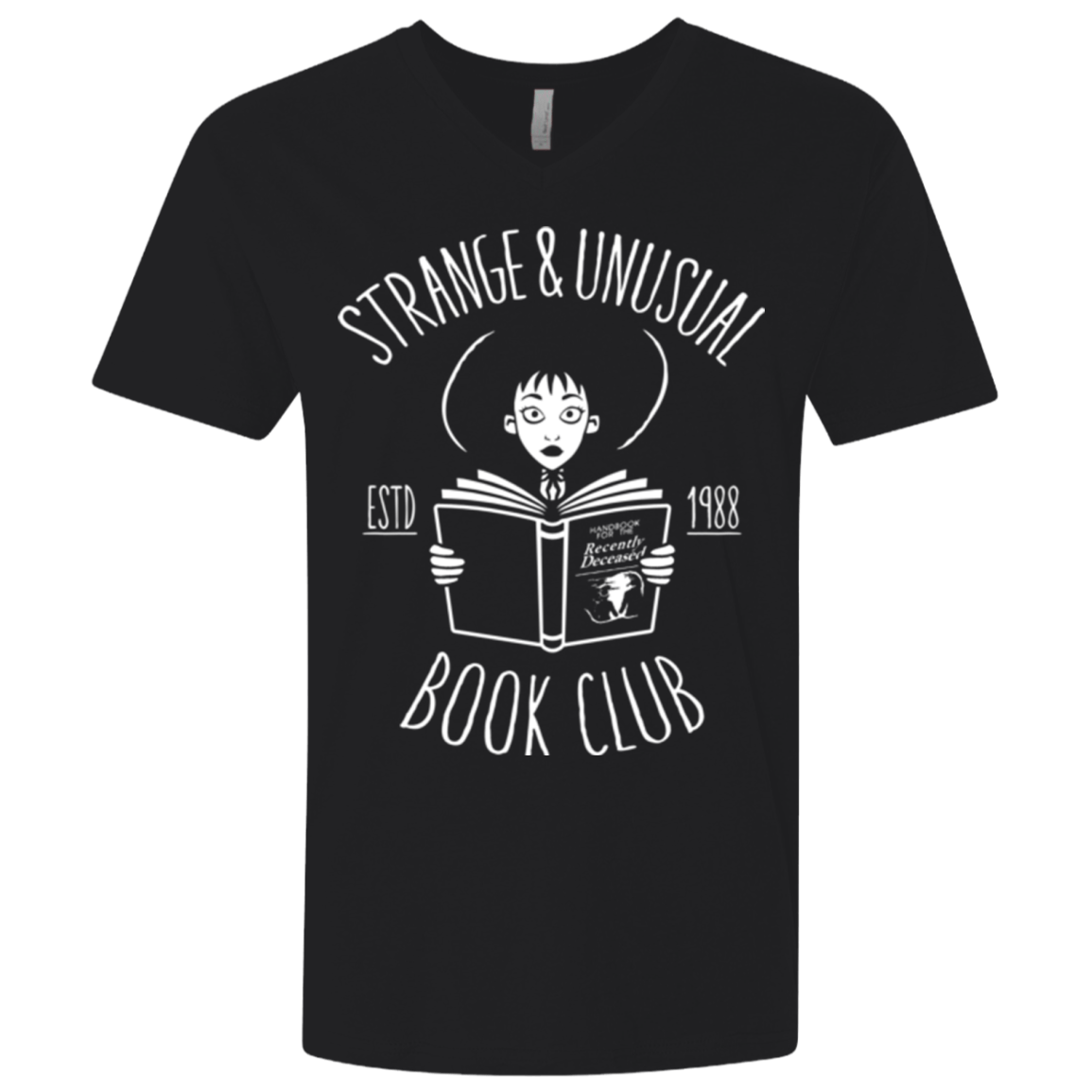 T-Shirts Black / X-Small Unusual Book Club Men's Premium V-Neck