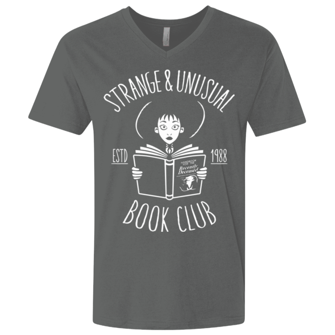T-Shirts Heavy Metal / X-Small Unusual Book Club Men's Premium V-Neck