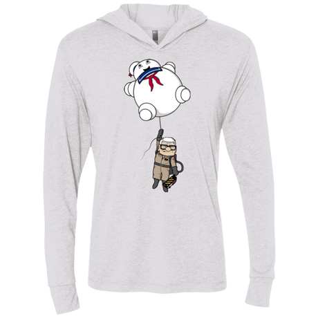 T-Shirts Heather White / X-Small Up Busters Triblend Long Sleeve Hoodie Tee